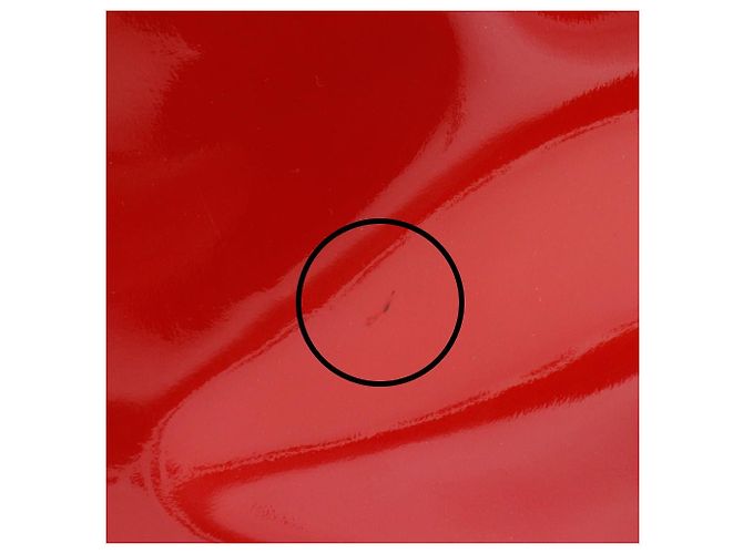 Borsa tote 2 in 1 in pelle lucida con logo perforato Tory Burch Rosso - vista 8
