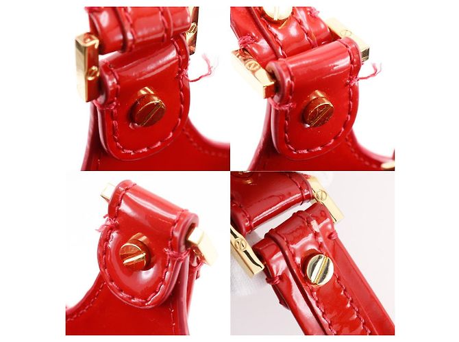 Borsa tote 2 in 1 in pelle lucida con logo perforato Tory Burch Rosso - vista 9
