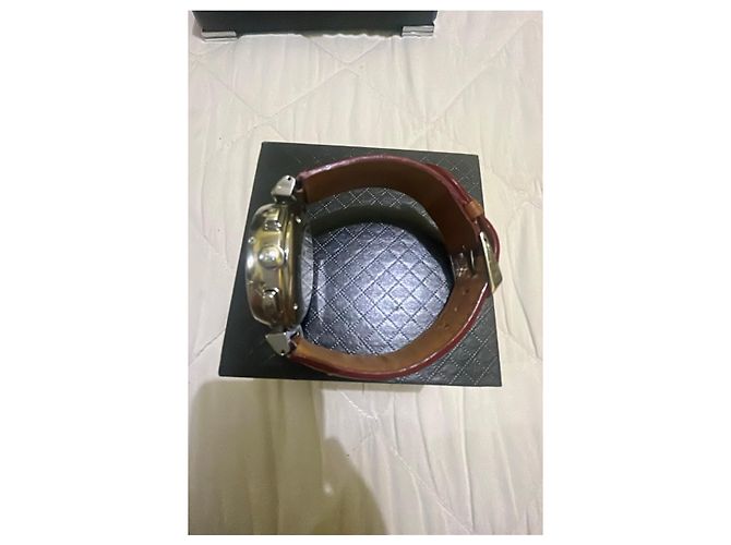 Orologio Cronografo Tambour Louis Vuitton Marrone - vista 4