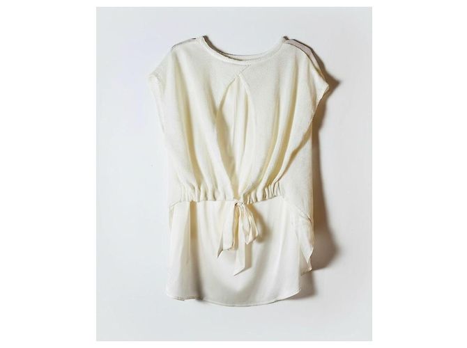 Autre Marque Bongenie Grieder Stricktop Leinen und Seide M - Ansicht 2
