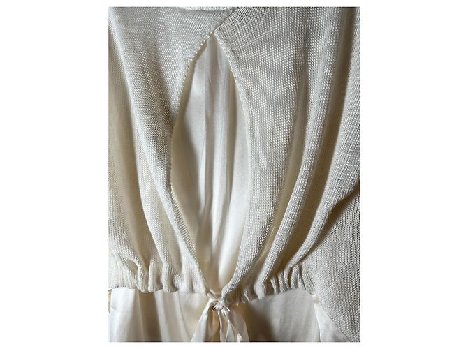 Autre Marque Bongenie Grieder Stricktop Leinen und Seide M - Ansicht 3