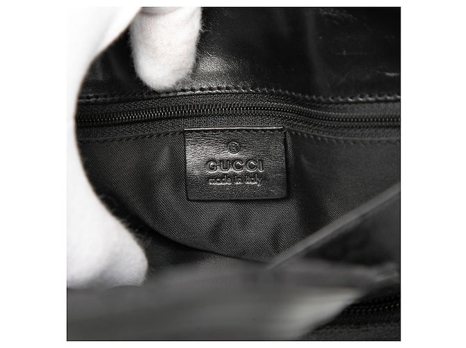 Borsa a mano in tela GG nera Gucci Nero - vista 5
