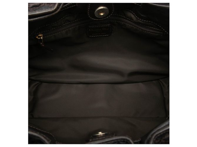 Sac à main Lovely en nylon Cannage marron Dior - vue 4