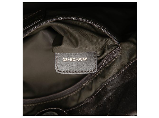 Sac à main Lovely en nylon Cannage marron Dior - vue 6