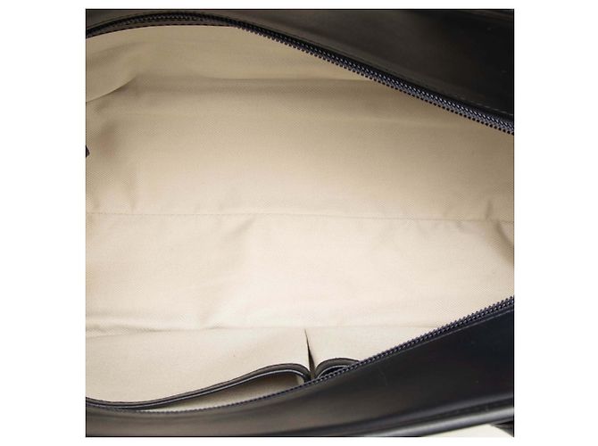 Borsa in tela a righe bianche Burberry Bianco - vista 4