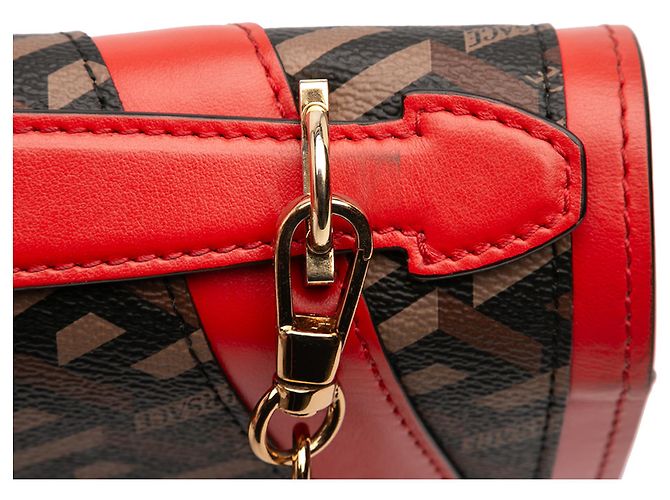 Bolso Virtus de lona recubierta La Greca marrón de Versace Castaño - vista 8