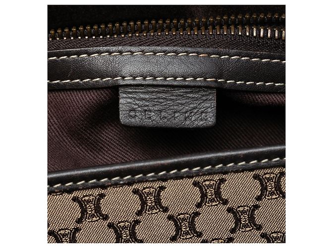 Céline Bolso Boogie de lona Macadam beige de Celine - vista 5