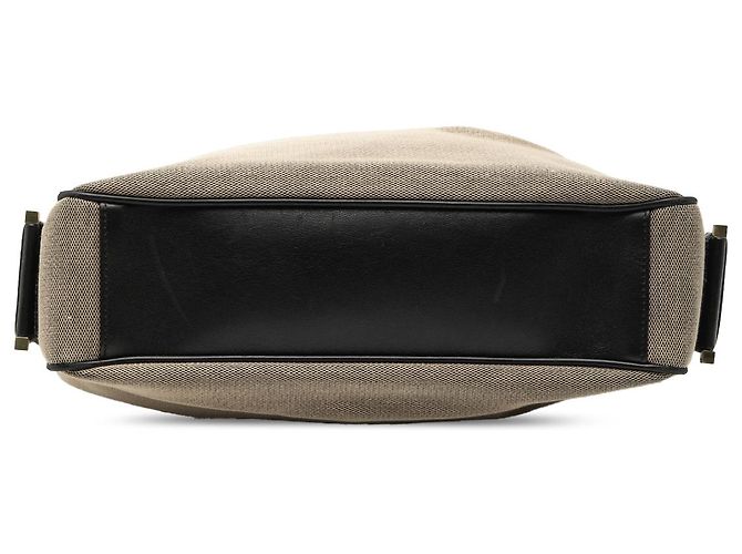 Jackie Borsa a tracolla Gucci in tela beige con coulisse - vista 3