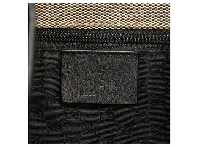 Jackie Borsa a tracolla Gucci in tela beige con coulisse - vista 5