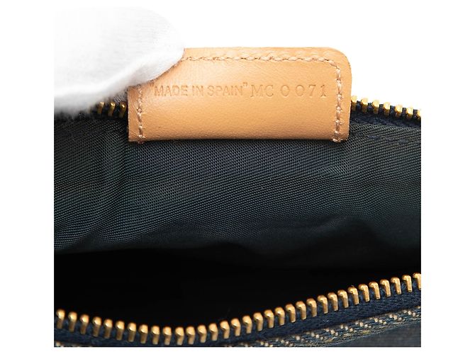 Dior Blaue Mini Denim Saddle Pochette - Ansicht 6