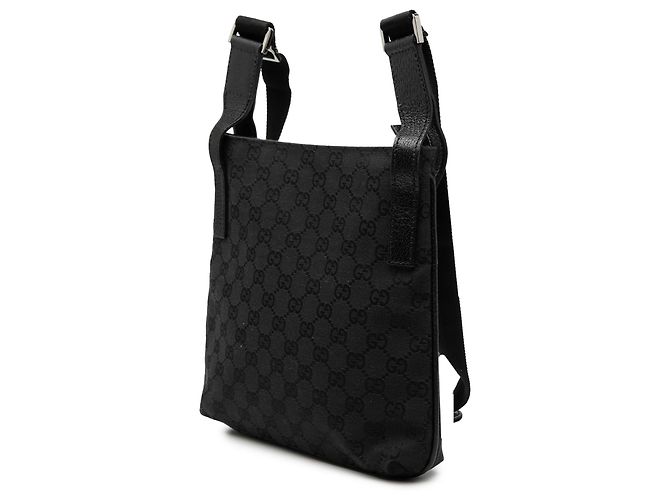 Sac à bandoulière Gucci en toile GG noire - vue 2