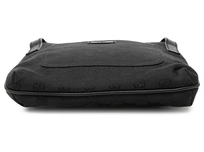 Sac à bandoulière Gucci en toile GG noire - vue 3