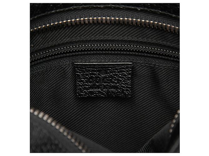 Sac à bandoulière Gucci en toile GG noire - vue 5