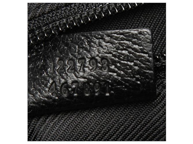 Sac à bandoulière Gucci en toile GG noire - vista 6