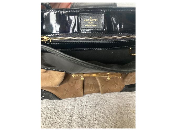 Artsy Borsa a mano Louis Vuitton Polly Monogram in Pelle Marrone Nero - vista 10