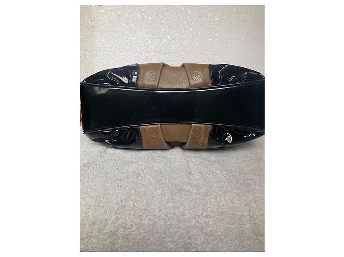Artsy Borsa a mano Louis Vuitton Polly Monogram in Pelle Marrone Nero - vista 14