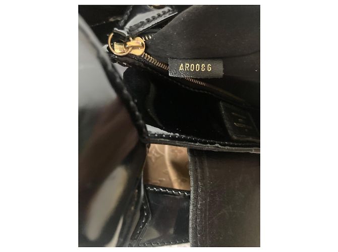 Artsy Borsa a mano Louis Vuitton Polly Monogram in Pelle Marrone Nero - vista 7