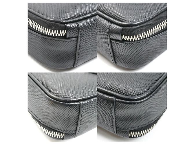 Schultertasche aus schwarzem Leder von Prada - Ansicht 5