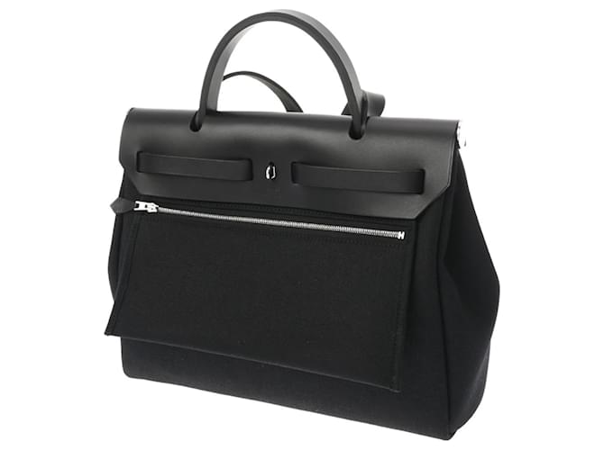 Borsa Hermès Herbag Zip PM Nero - vista 3