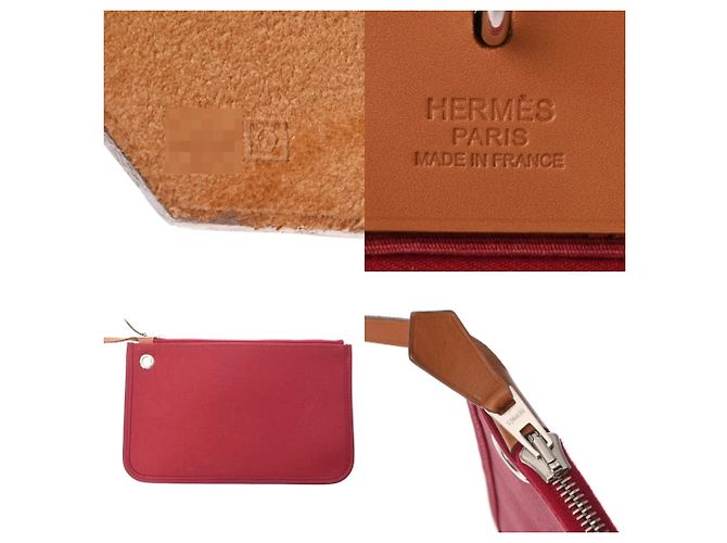 Borsa Hermès Herbag Zip MM 2WAY in Bordeaux Bordò - vista 10