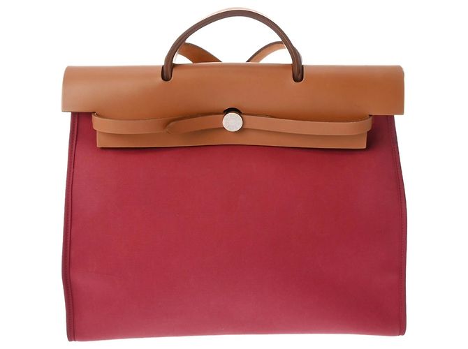 Borsa Hermès Herbag Zip MM 2WAY in Bordeaux Bordò - vista 2
