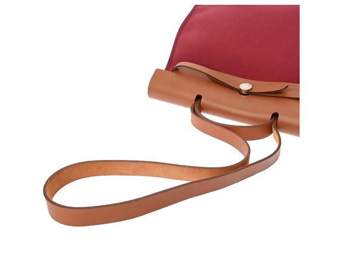 Borsa Hermès Herbag Zip MM 2WAY in Bordeaux Bordò - vista 4