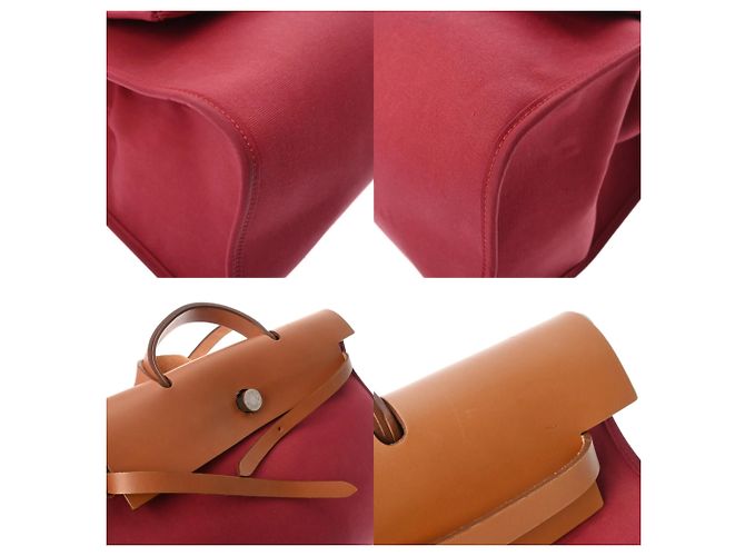 Borsa Hermès Herbag Zip MM 2WAY in Bordeaux Bordò - vista 7