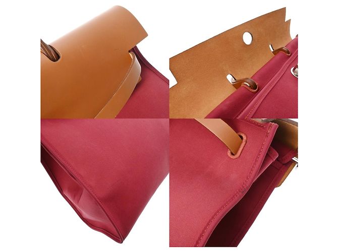 Borsa Hermès Herbag Zip MM 2WAY in Bordeaux Bordò - vista 8