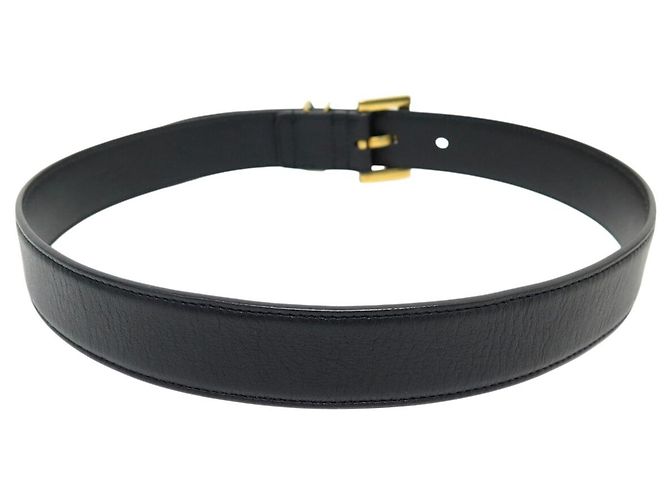 NEUER SAINT LAURENT CASSANDRE GÜRTEL 634437 T70 GLATTLEDER SCHWARZ - Ansicht 3