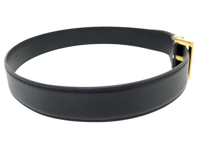 NEUER SAINT LAURENT CASSANDRE GÜRTEL 634437 T70 GLATTLEDER SCHWARZ - Ansicht 4