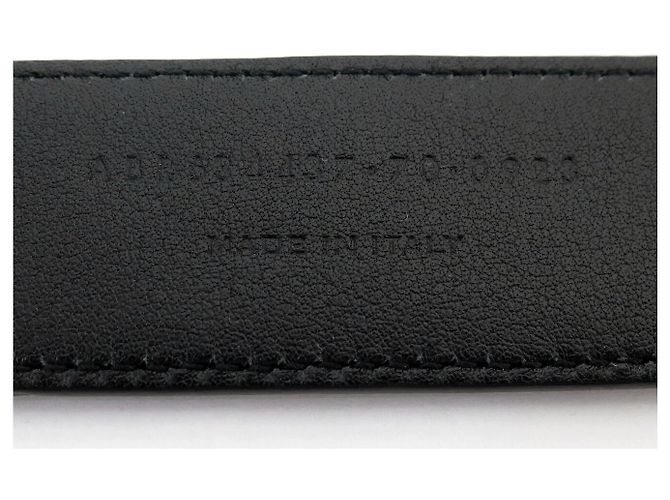 NEUER SAINT LAURENT CASSANDRE GÜRTEL 634437 T70 GLATTLEDER SCHWARZ - Ansicht 9
