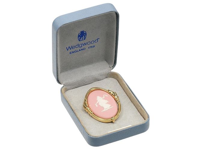 Autre Marque Spilla Jasper Ragazza Floreale Wedgwood Rosa - vista 6