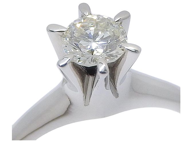 Autre Marque Pt900 Platin-Diamantring Silber - Ansicht 4