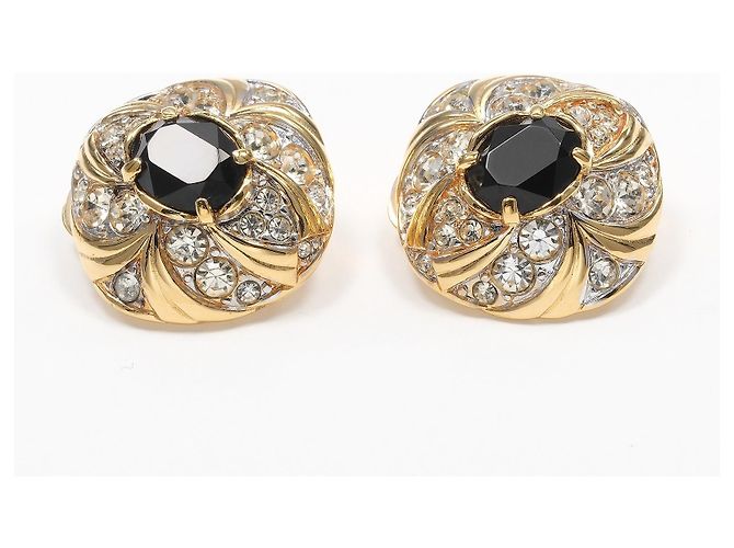 Autre Marque Brincos de strass Nina Ricci Dourado - vista 4