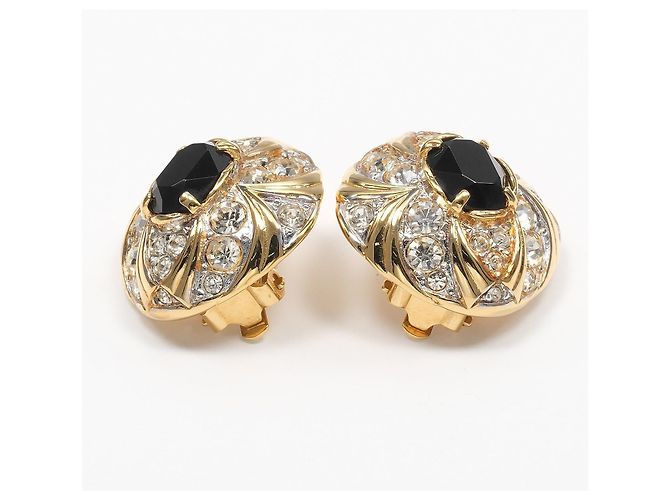 Autre Marque Brincos de strass Nina Ricci Dourado - vista 6