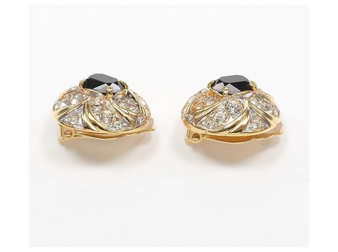 Autre Marque Brincos de strass Nina Ricci Dourado - vista 7