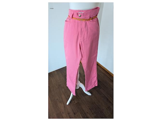 Thierry Mugler Jeans de algodón rosa Mugler - vista 2