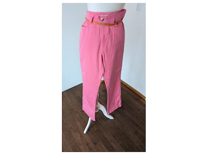 Thierry Mugler Jeans de algodón rosa Mugler - vista 3