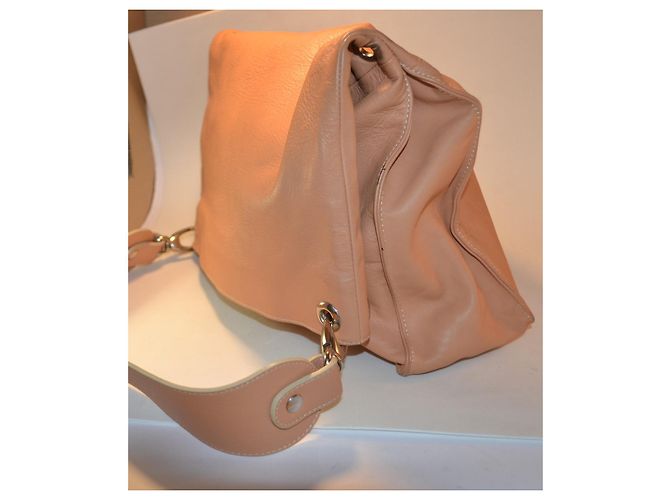Borsa a mano Azzaro in pelle marrone - vista 2