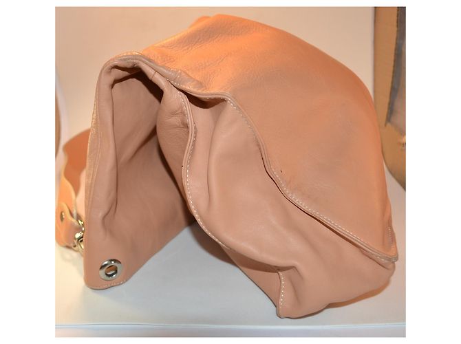 Borsa a mano Azzaro in pelle marrone - vista 3