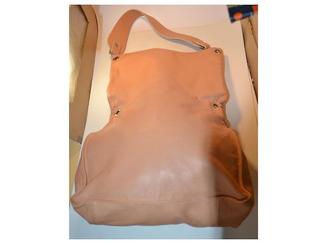 Borsa a mano Azzaro in pelle marrone - vista 5