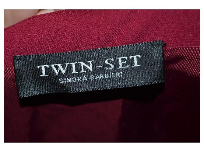 Twin Set Mini Kleid Bordeaux Größe 42 IT - Ansicht 4