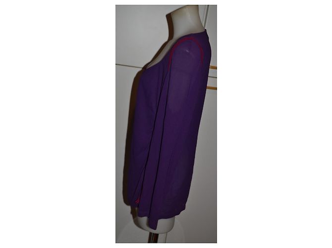 Gianfranco Ferré Oversized Pullover Dunkelviolett XXL - Ansicht 2