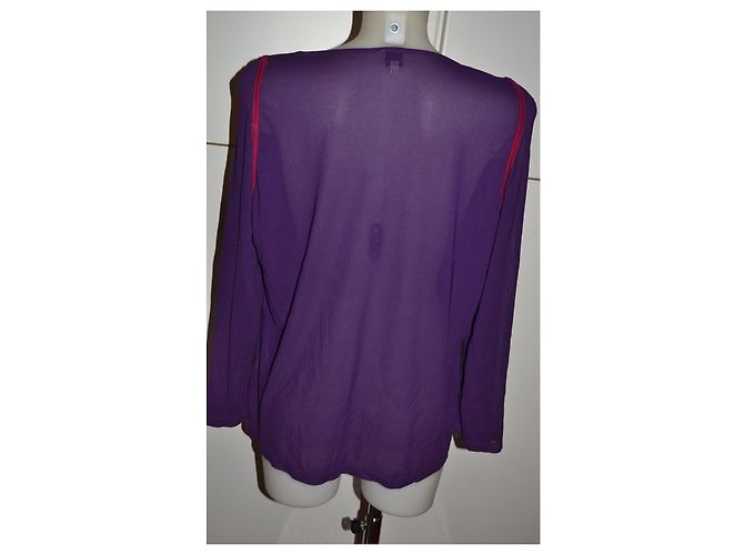 Gianfranco Ferré Oversized Pullover Dunkelviolett XXL - Ansicht 3