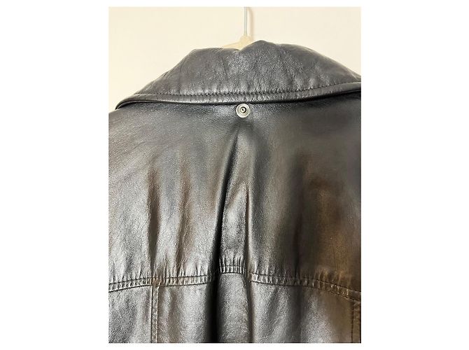 Vintage Lederjacke Versace Jeans Couture Schwarz - Ansicht 13