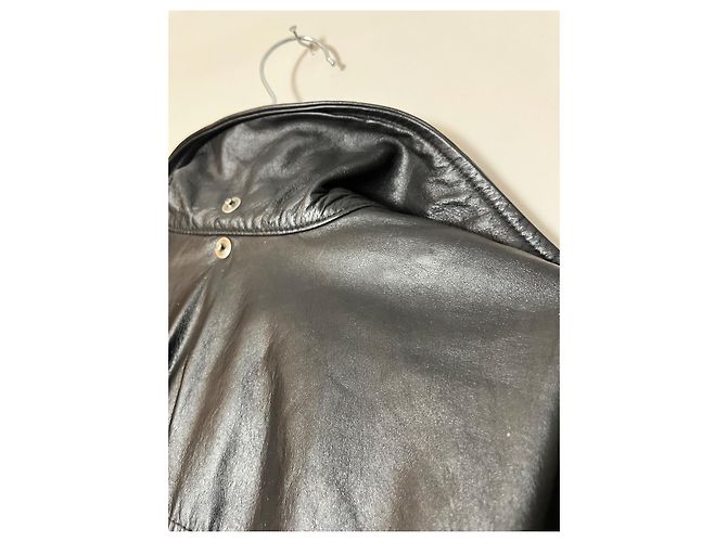 Vintage Lederjacke Versace Jeans Couture Schwarz - Ansicht 14