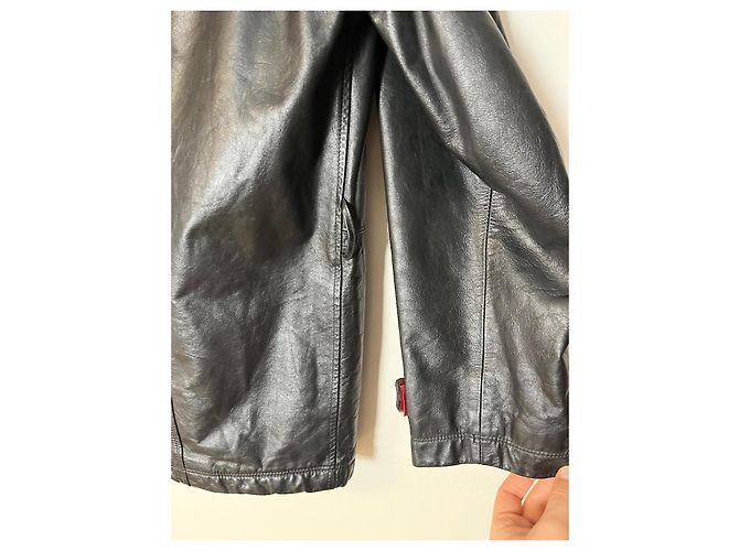 Vintage Lederjacke Versace Jeans Couture Schwarz - Ansicht 15