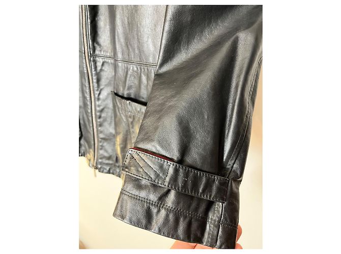 Vintage Lederjacke Versace Jeans Couture Schwarz - Ansicht 7