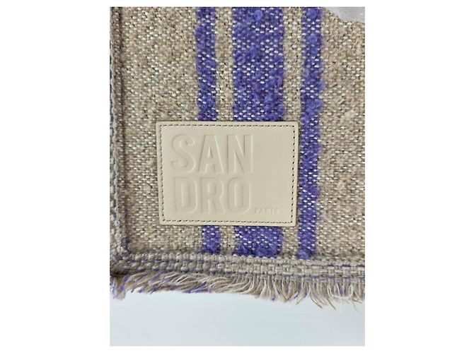 Beige Blau Lila Tweed Canvas Tote Bag Sandro
Großes Modell - Ansicht 2