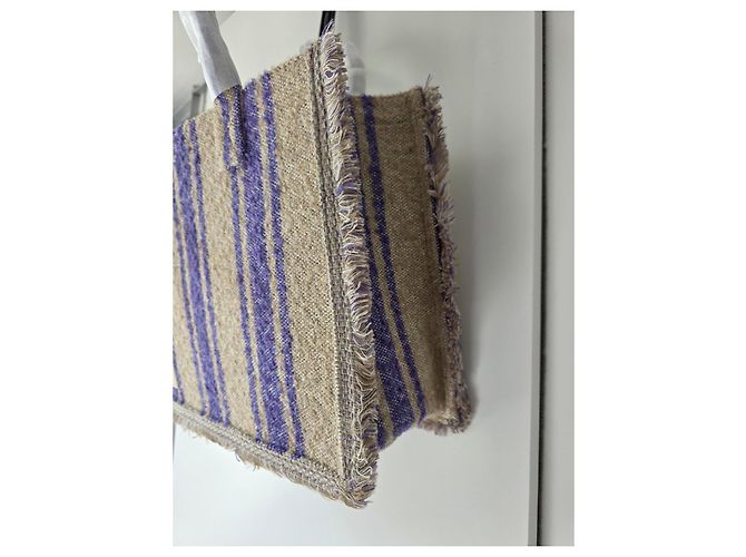 Beige Blau Lila Tweed Canvas Tote Bag Sandro
Großes Modell - Ansicht 5